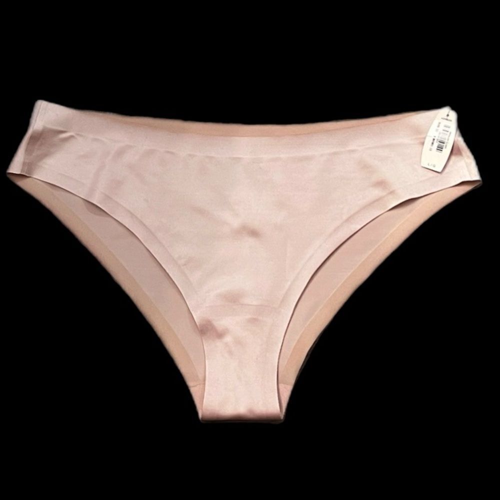 Victorias Secret Discontinued No-Show Sexy satin Low Rise Cheeky Thick Panty L